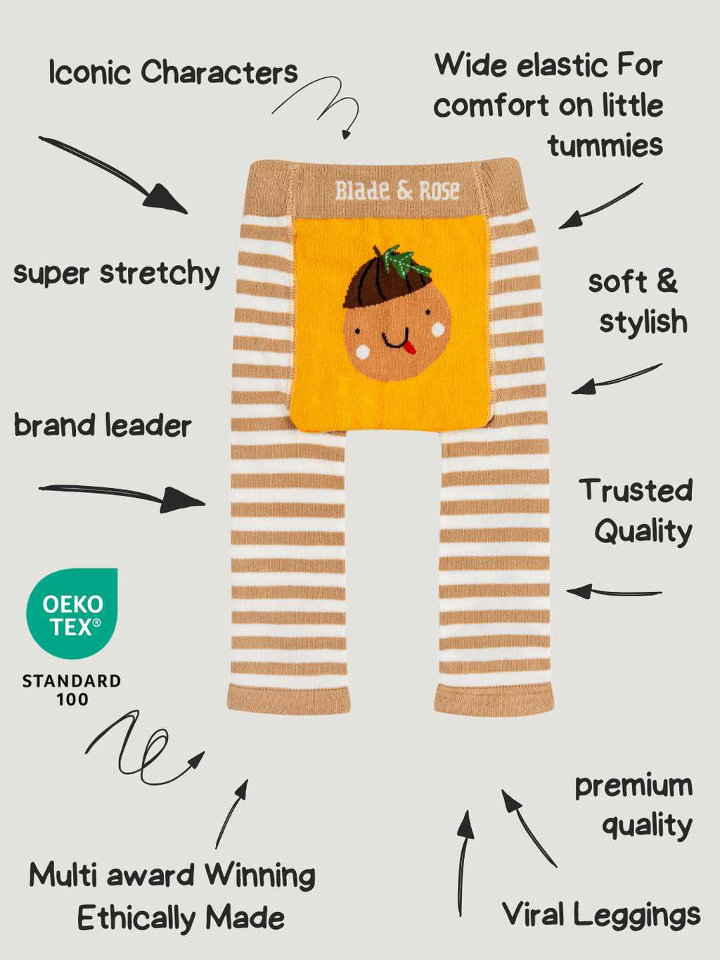 Rusty the Acorn Leggings