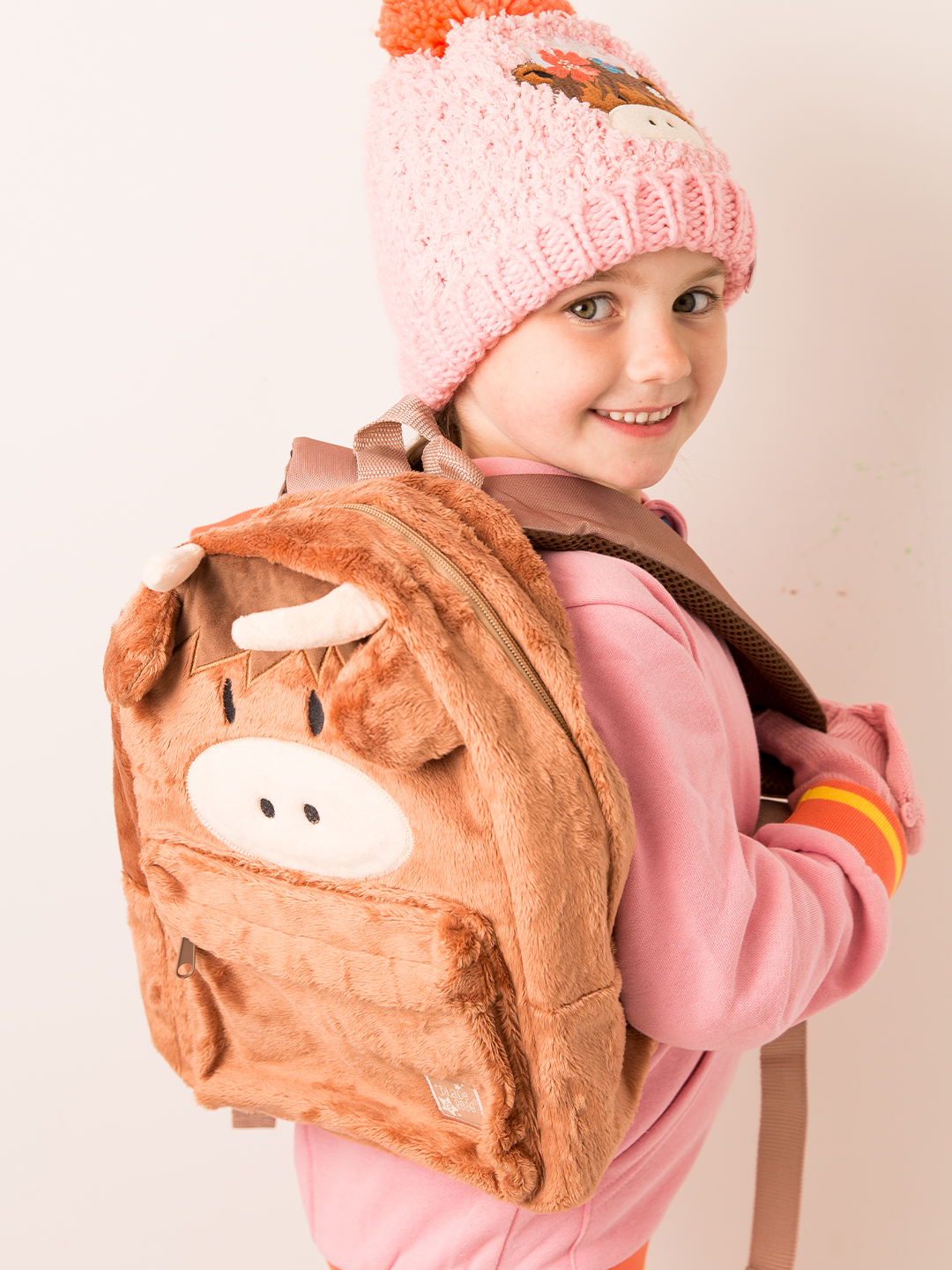 Neutral Highland Cow Backpack