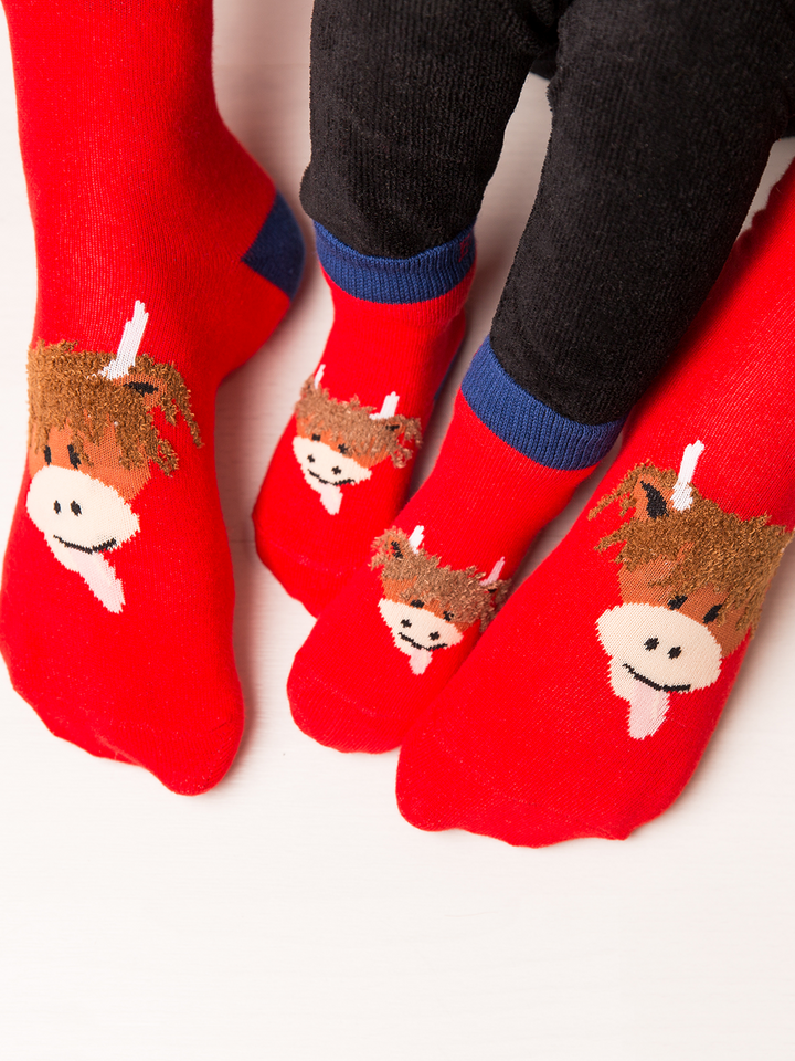 Highland Cow Adult Socks