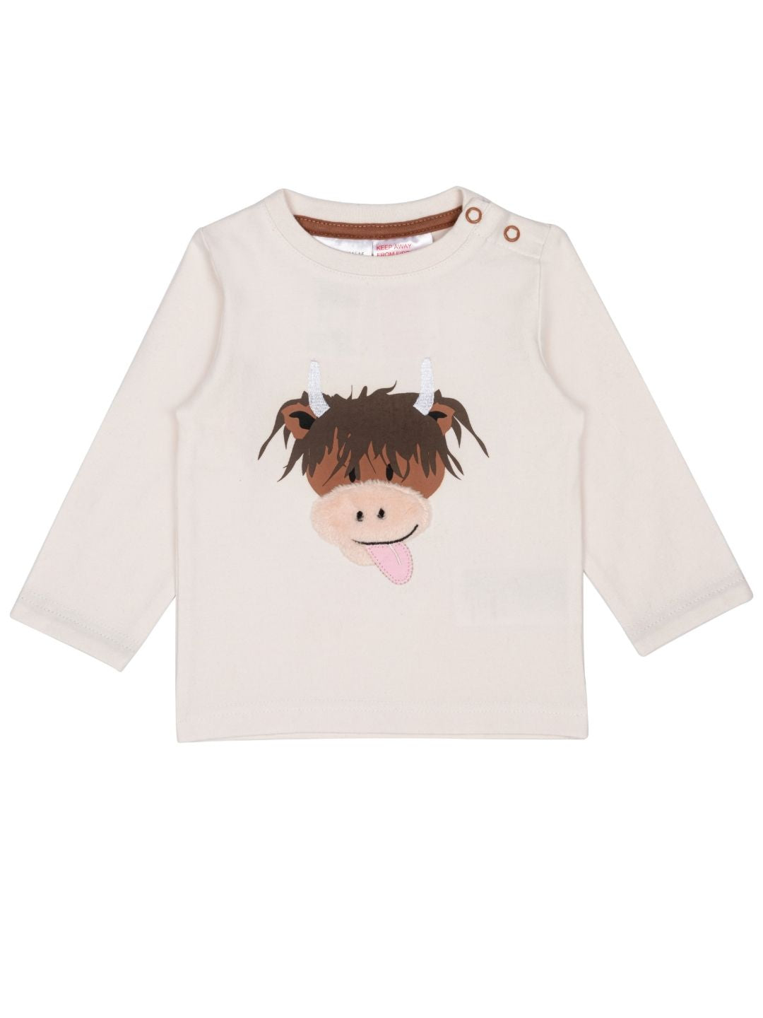 Neutral Highland Cow Top