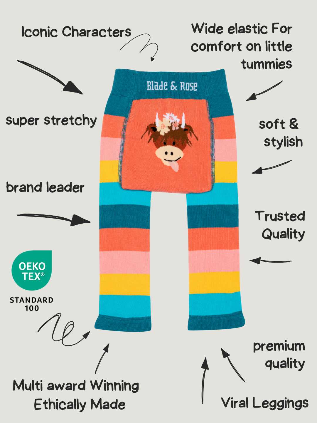 Bonnie Highland Cow Leggings