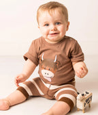 Neutral Highland Cow Shorts