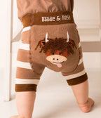 Neutral Highland Cow Shorts