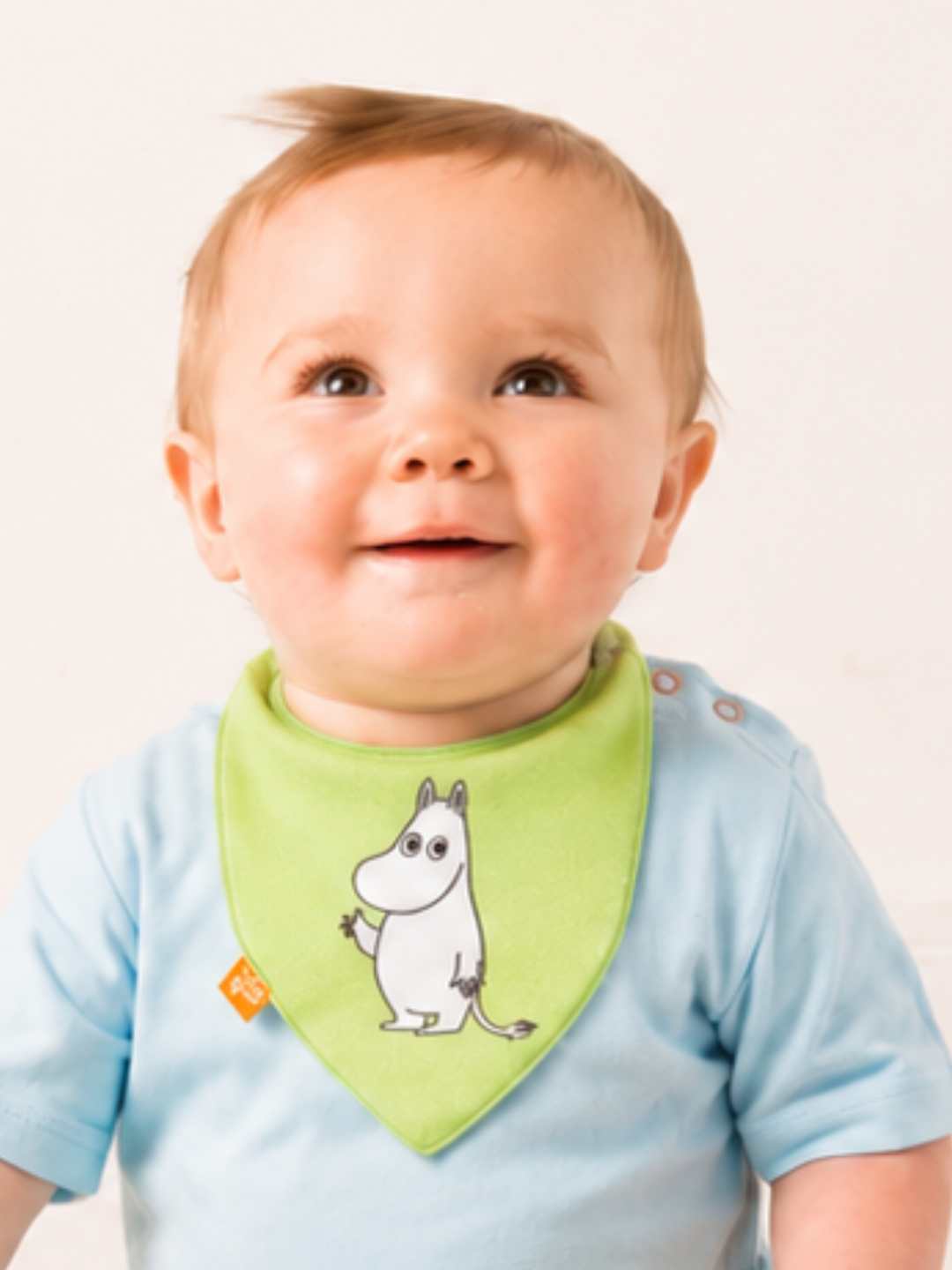 Moomin™ Organic Free To Explore Lime Green Bib
