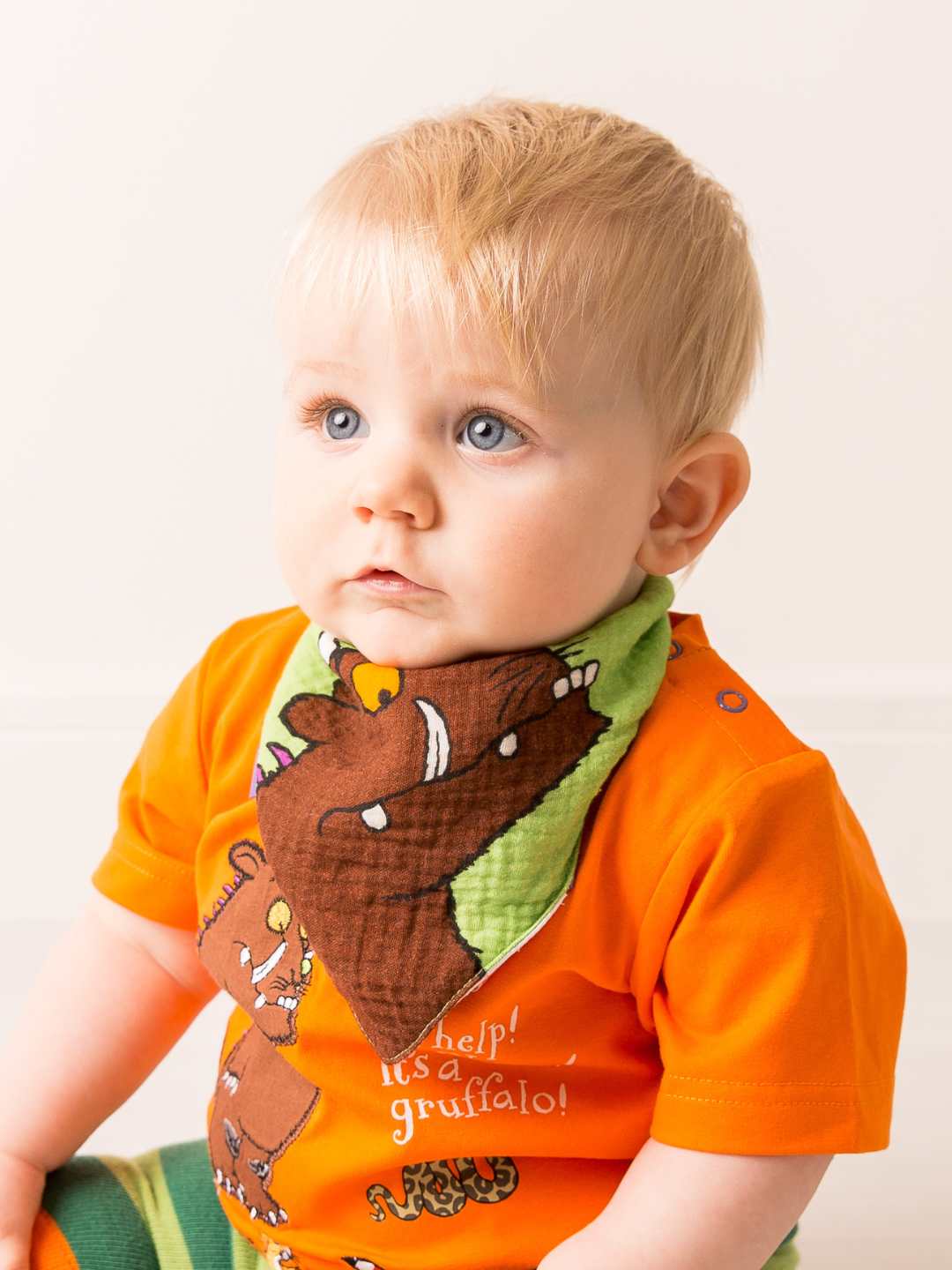 Gruffalo™ Ready To Play Lime Muslin Bib