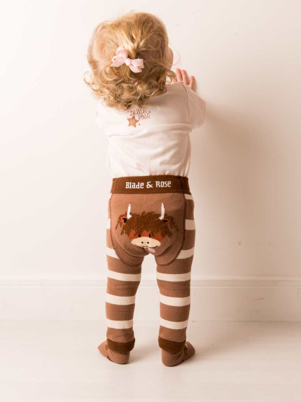 Neutral Highland Cow Leggings
