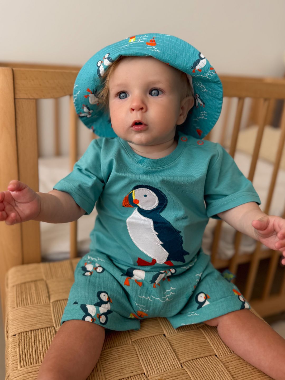 Kenzie the Puffin Muslin Shorts