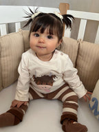 Neutral Highland Cow Top