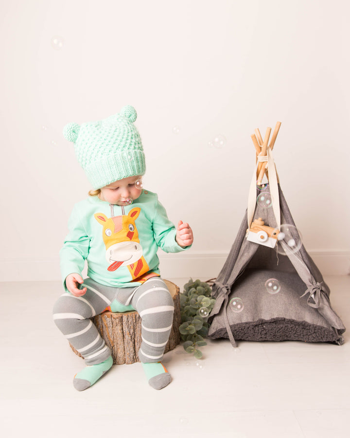 带耳朵的薄荷帽