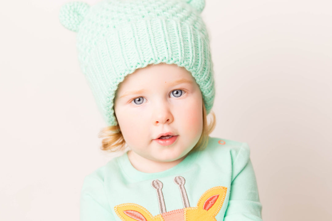 带耳朵的薄荷帽