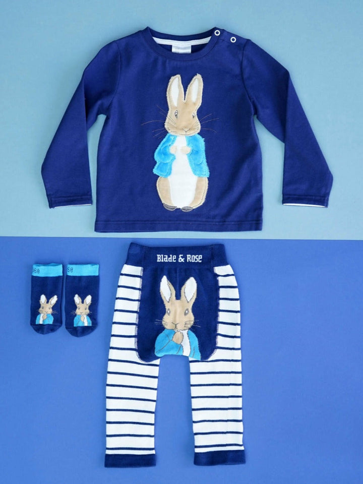 Peter Rabbit Navy Top Blade & Rose